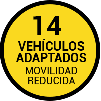 14 vehículos adaptados a movilidad reducida